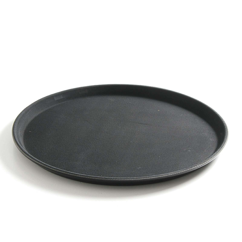 Padavėjo padėklas neslidus, apvalus skersmuo. 36cm - juodas