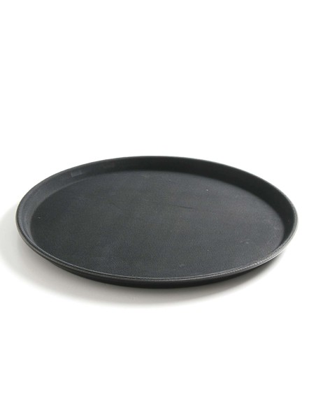 Padavėjo padėklas neslidus, apvalus skersmuo. 36cm - juodas