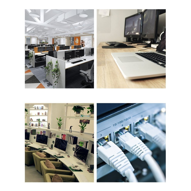 Patchcord kabelis Ethernet tinklo kabelis RJ45 Cat 8 T568B 2m