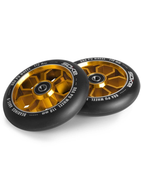 Motorolerio ratai 110 mm auksiniai 2 vnt. Motorolerio ratai 110 mm auksiniai 2 vnt.