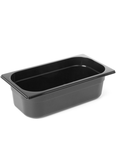 Juodo polikarbonato konteineris GN 1/4 h 100 mm - Hendi 862629