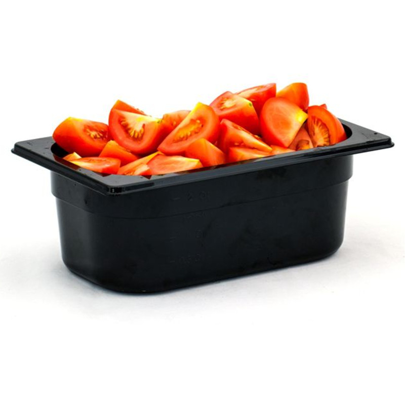 Juodo polikarbonato konteineris GN 1/4 h 100 mm - Hendi 862629