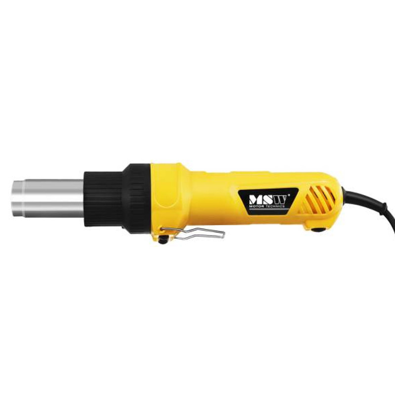 Šilumos pistoletas karšto oro pistoletas su lanksčia rankena MSW HPF 2000 2000W 230V + PRIEDAI