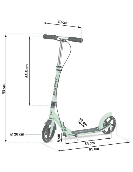 Soke City Green Scooter Soke City Green Scooter