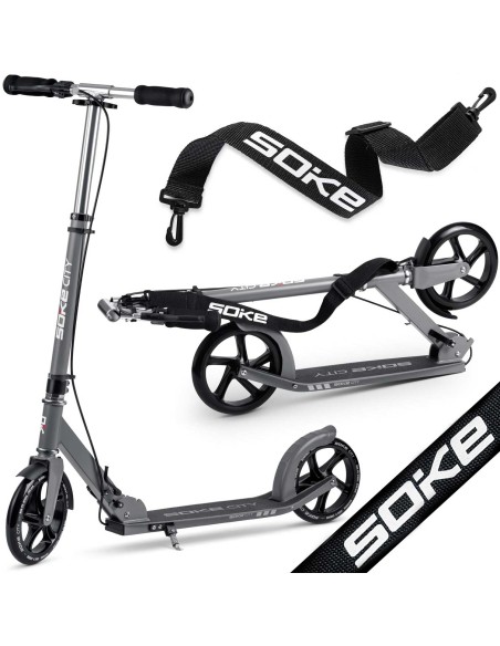 Soke City pilkas motoroleris Soke City pilkas motoroleris