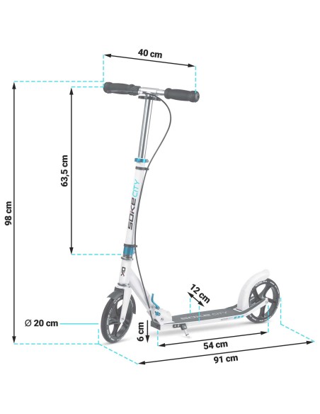 Motoroleris SOKE CITY baltas Motoroleris SOKE CITY baltas
