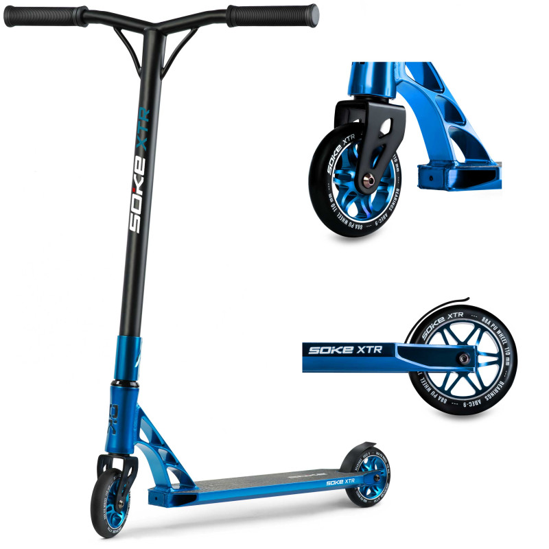 Motoroleris SOKE XTR mėlyna Raudona