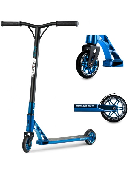 Motoroleris SOKE XTR mėlyna Raudona Motoroleris SOKE XTR mėlyna Raudona