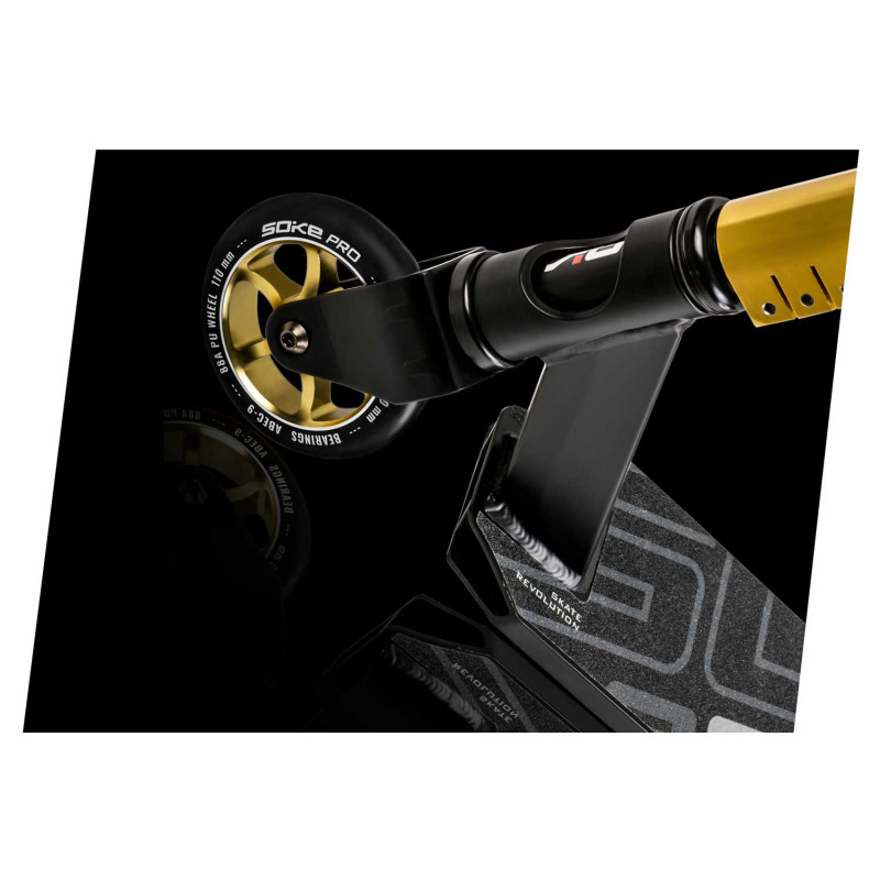 Motoroleris SOKE PRO auksinis Raudonas