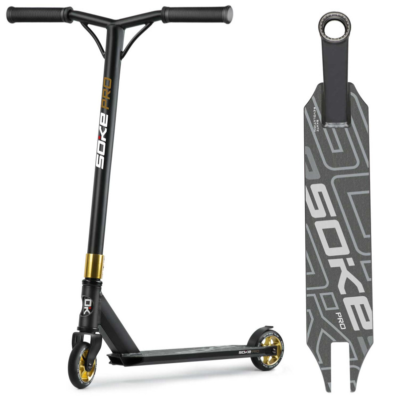 Motoroleris SOKE PRO auksinis Raudonas