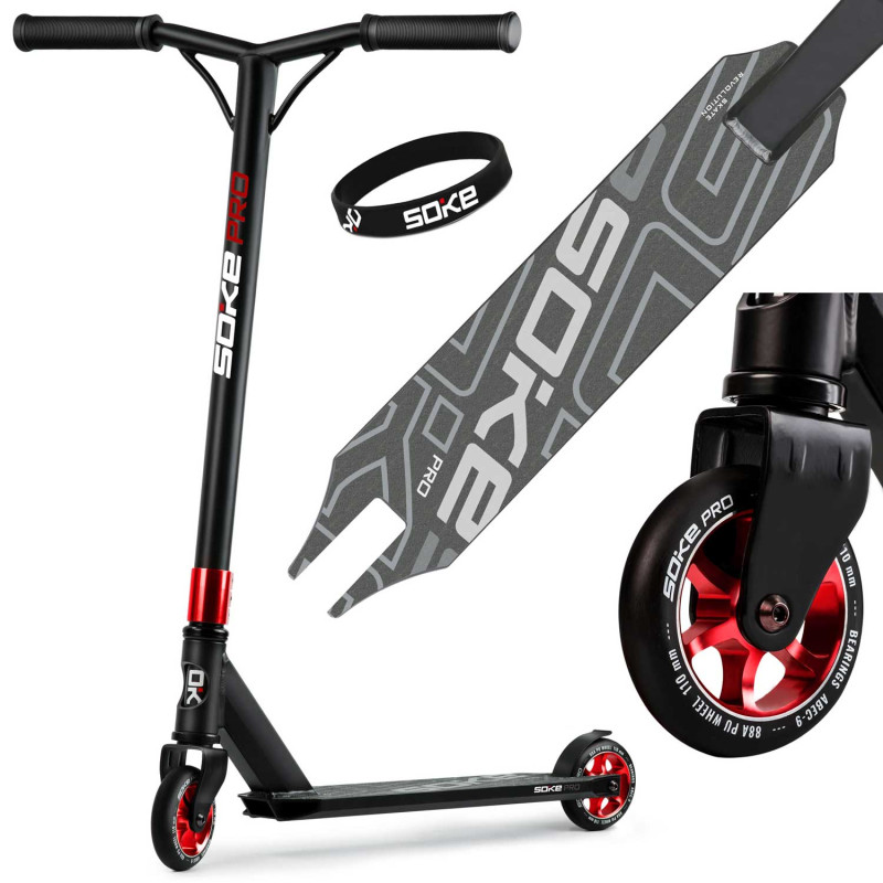 Motoroleris SOKE PRO raudonas Raudonas
