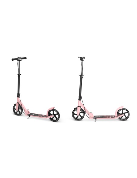 Juodos ir rožinės spalvos Soke City motoroleris Juodos ir rožinės spalvos Soke City motoroleris