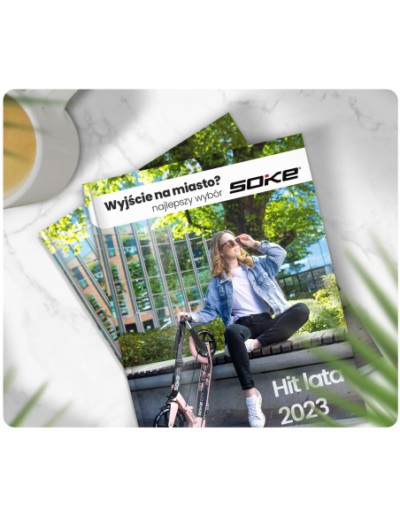 Juodos ir rožinės spalvos Soke City motoroleris Juodos ir rožinės spalvos Soke City motoroleris