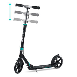 Juodos ir turkio spalvos Soke City motoroleris