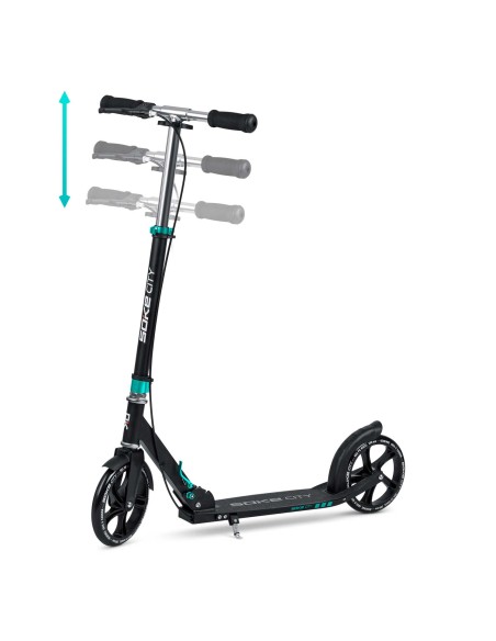 Juodos ir turkio spalvos Soke City motoroleris Juodos ir turkio spalvos Soke City motoroleris
