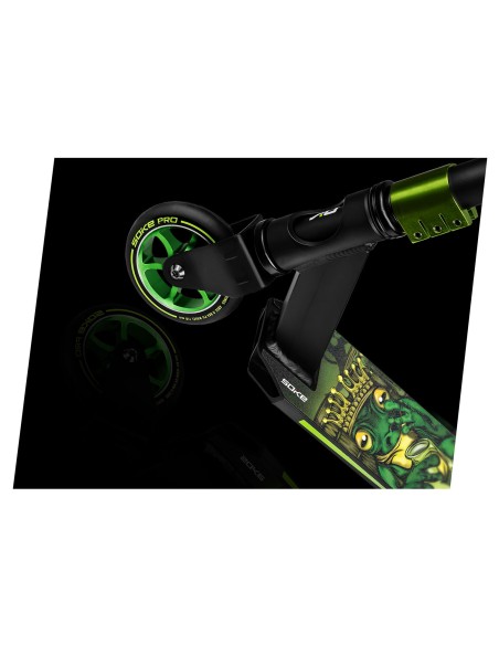 Kaskadininkų paspirtukas SOKE PRO geltonai žalias