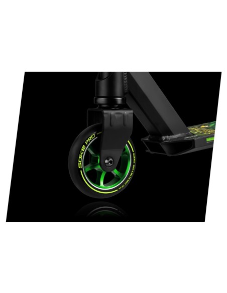 Kaskadininkų paspirtukas SOKE PRO geltonai žalias