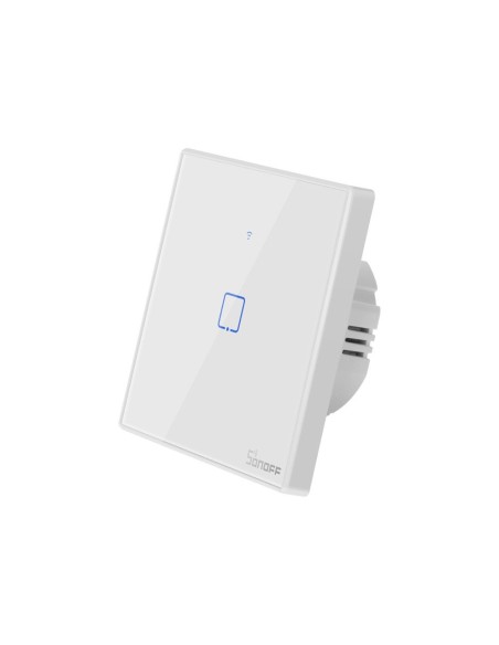 Vieno kanalo jutiklinis šviesos jungiklis WiFi mygtuko jungiklis baltas T2EU1C-TX Vieno kanalo jutiklinis šviesos jungiklis WiFi mygtuko jungiklis baltas T2EU1C-TX