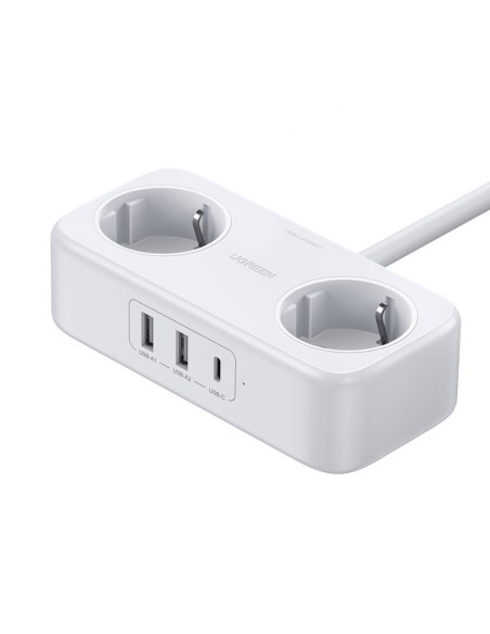 Maitinimo juostos ilgintuvas su 2xUSB 1xUSB-C prievadais, baltas Maitinimo juostos ilgintuvas su 2xUSB 1xUSB-C prievadais, baltas
