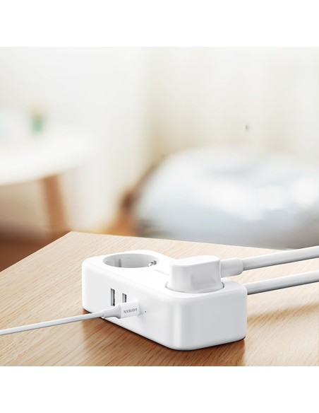 Maitinimo juostos ilgintuvas su 2xUSB 1xUSB-C prievadais, baltas Maitinimo juostos ilgintuvas su 2xUSB 1xUSB-C prievadais, baltas