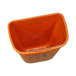 
Gatvės šiukšliadėžė, miesto atliekų konteineris, montuojamas ant stulpo arba sienos, DIN 50L - oranžinė
