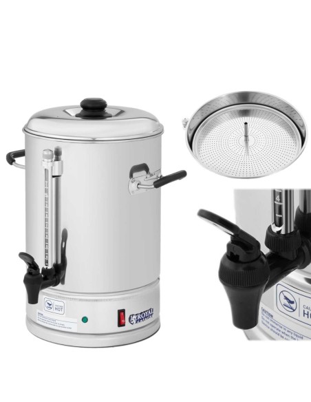 Nerūdijančio plieno perkoliatorius kavos arbatos virimo aparatas 1500W 10L
 
Nerūdijančio plieno perkoliatorius kavos arbatos virimo aparatas 1500W 10L