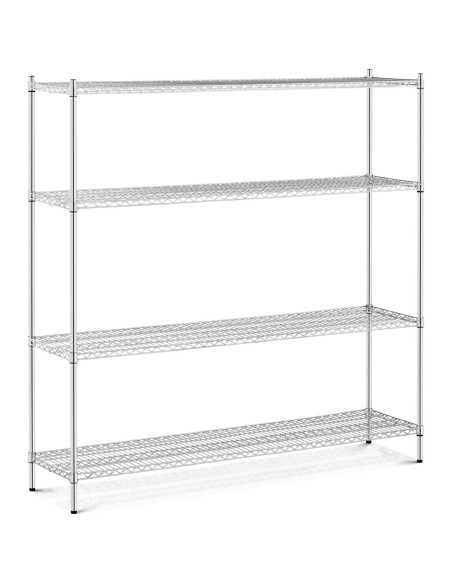 Chromuota sandėlio lentyna, 4 ažūrinės lentynos, iki 1 t, 1000 kg, 180x45x180 cm
 
Chromuota sandėlio lentyna, 4 ažūrinės lentynos, iki 1 t, 1000 kg, 180x45x180 cm
