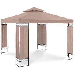 
Sodo paviljono pavėsinė palapinė sulankstomas stogas 3 x 3 x 2,6 m smėlio spalvos
