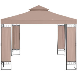 
Sodo paviljono pavėsinė palapinė sulankstomas stogas 3 x 3 x 2,6 m smėlio spalvos
