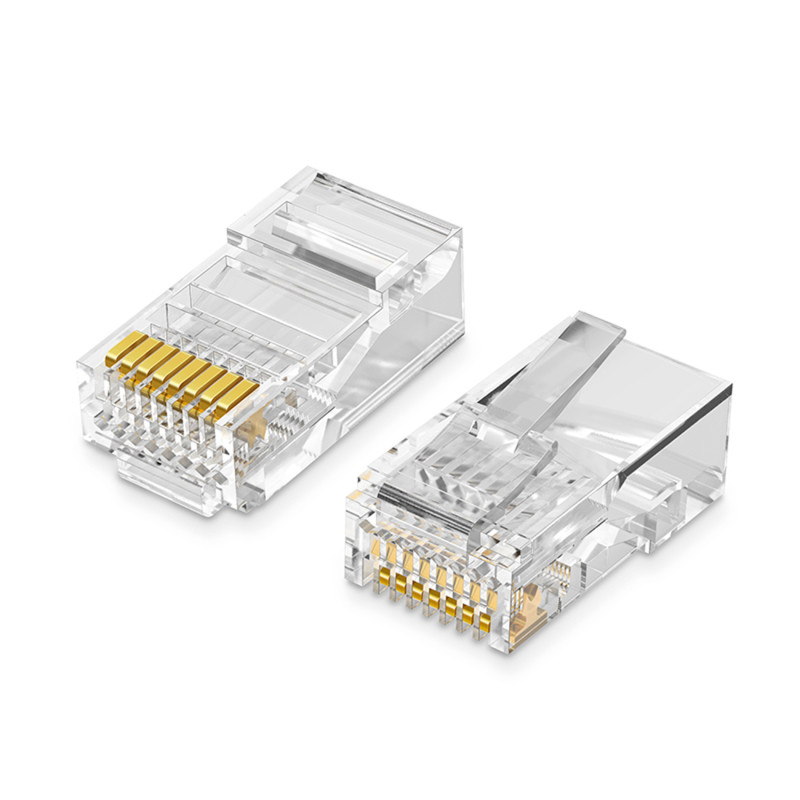 RJ45 8P8C UTP kat. vytos poros kištukas. 5 5e skaidrus 100 vnt.
RJ45 8P8C UTP kat. vytos poros kištukas. 5 5e skaidrus 100 vnt.