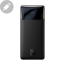 
Bipow maitinimo blokas su greitu įkrovimu 20000mAh 15W USB microUSB 25cm juodas

