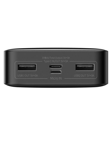 
Bipow maitinimo blokas su greitu įkrovimu 20000mAh 15W USB microUSB 25cm juodas
