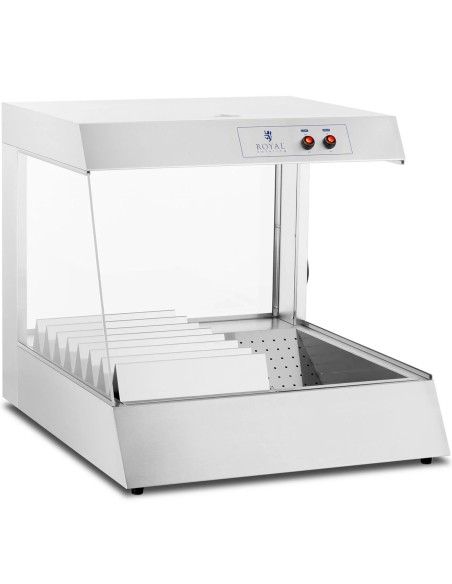 
Prancūziškų bulvyčių ir traškučių šildytuvas su laikikliu 7 kūgiams, 600 W
