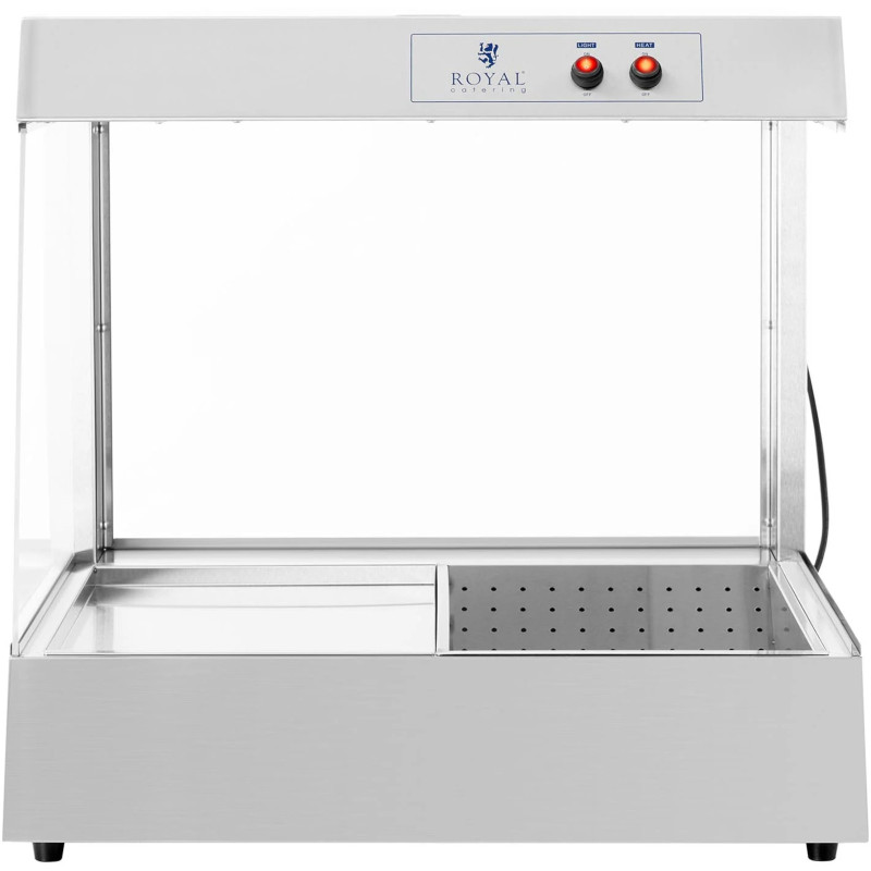 
Prancūziškų bulvyčių ir traškučių šildytuvas su laikikliu 7 kūgiams, 600 W
