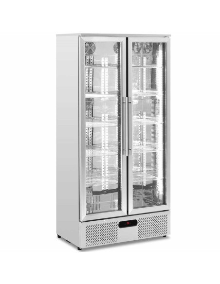 
Baro šaldytuvas gėrimams, 2 durų, stiklinis, 458 l, 295 W - sidabrinis
