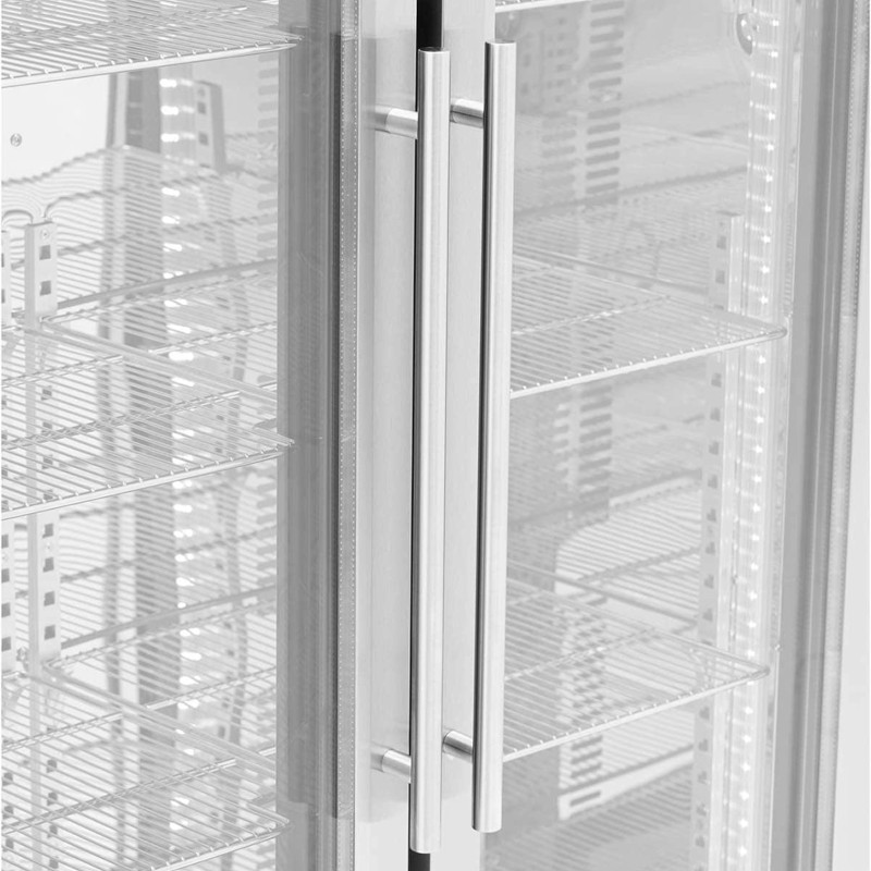 
Baro šaldytuvas gėrimams, 2 durų, stiklinis, 458 l, 295 W - sidabrinis
