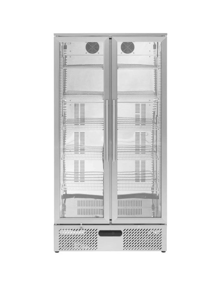 
Baro šaldytuvas gėrimams, 2 durų, stiklinis, 458 l, 295 W - sidabrinis
