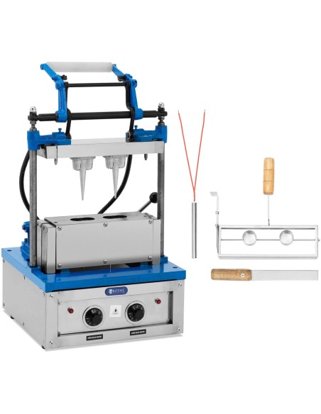 
Vaflinė - aparatas vafliams ir ledų kugeliams kepti, 100-120 vaflių/ val. 74 x 124 mm
