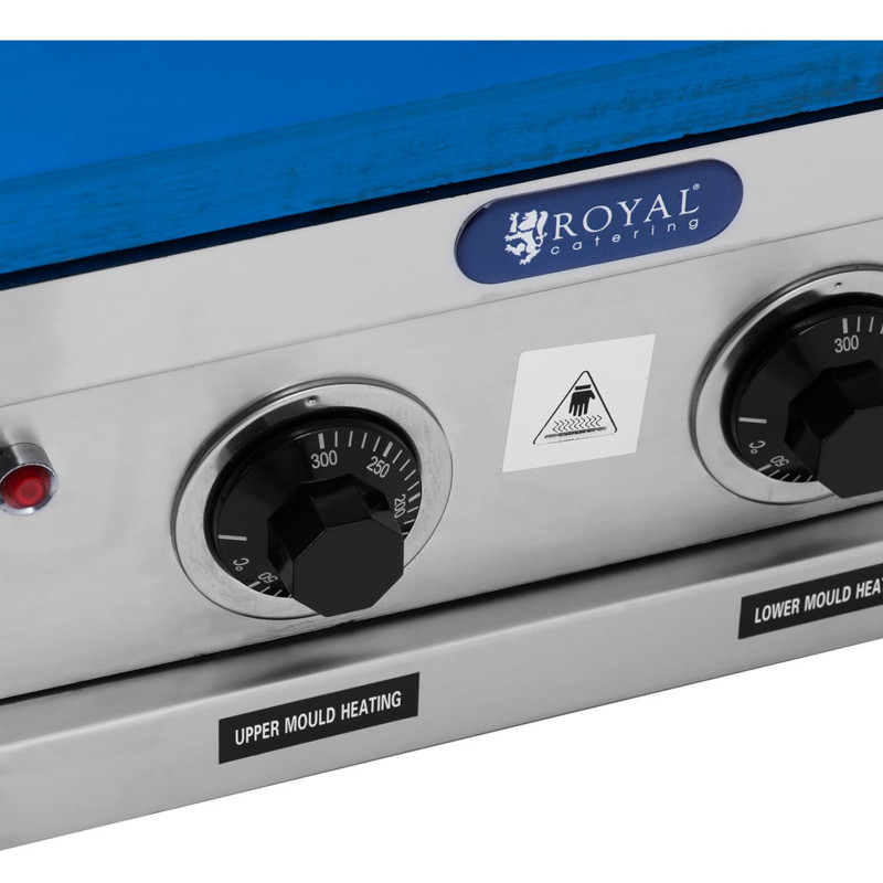 
Vaflinė - aparatas vafliams ir ledų kugeliams kepti, 100-120 vaflių/ val. 74 x 124 mm
