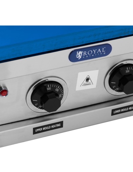 
Vaflinė - aparatas vafliams ir ledų kugeliams kepti, 100-120 vaflių/ val. 74 x 124 mm
