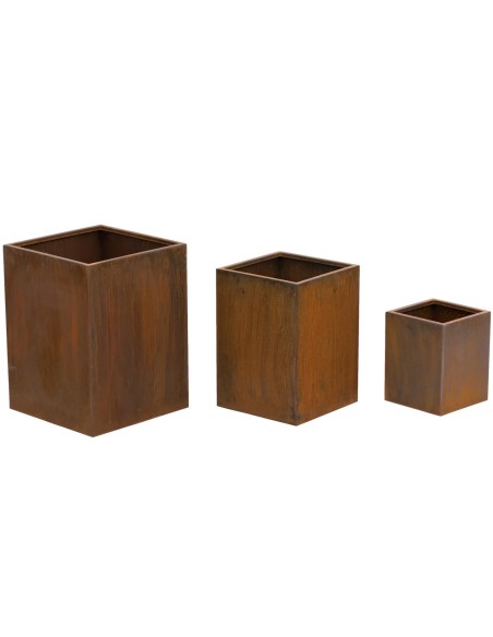 3 kvadratinių gėlių vazonų rinkinys 20x20 cm 27x27 cm 32x32 cm - Corten plieno
 
3 kvadratinių gėlių vazonų rinkinys 20x20 cm 27x27 cm 32x32 cm - Corten plieno