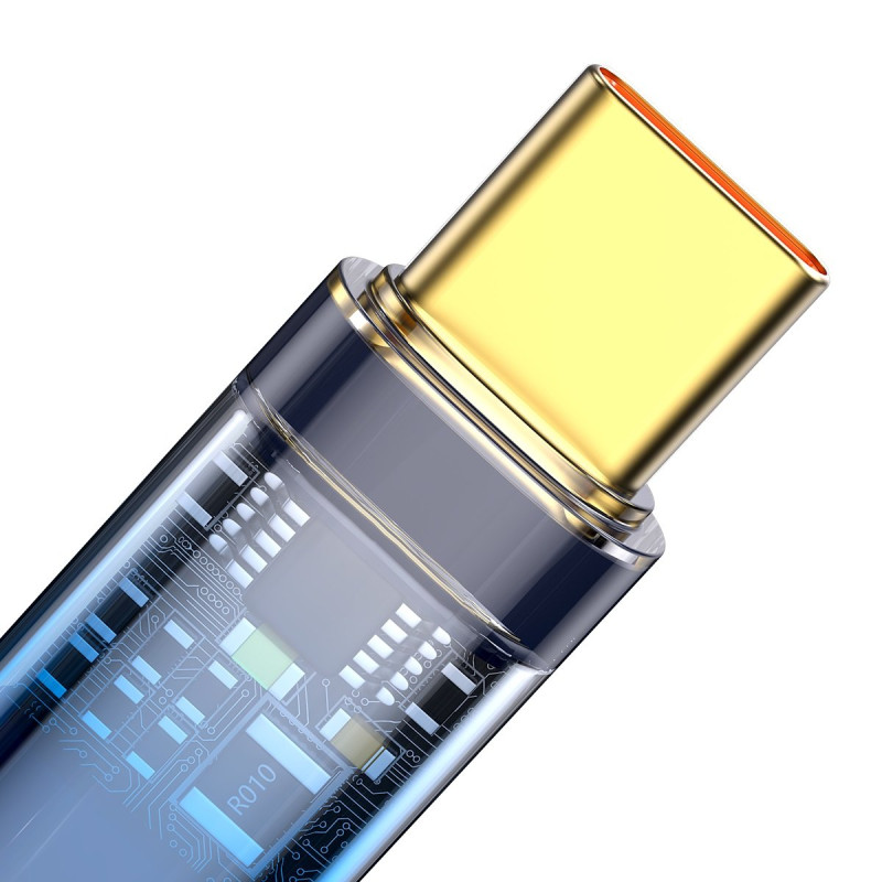 Explorer serijos laidas USB laidas USB-C 100W 1m mėlynas