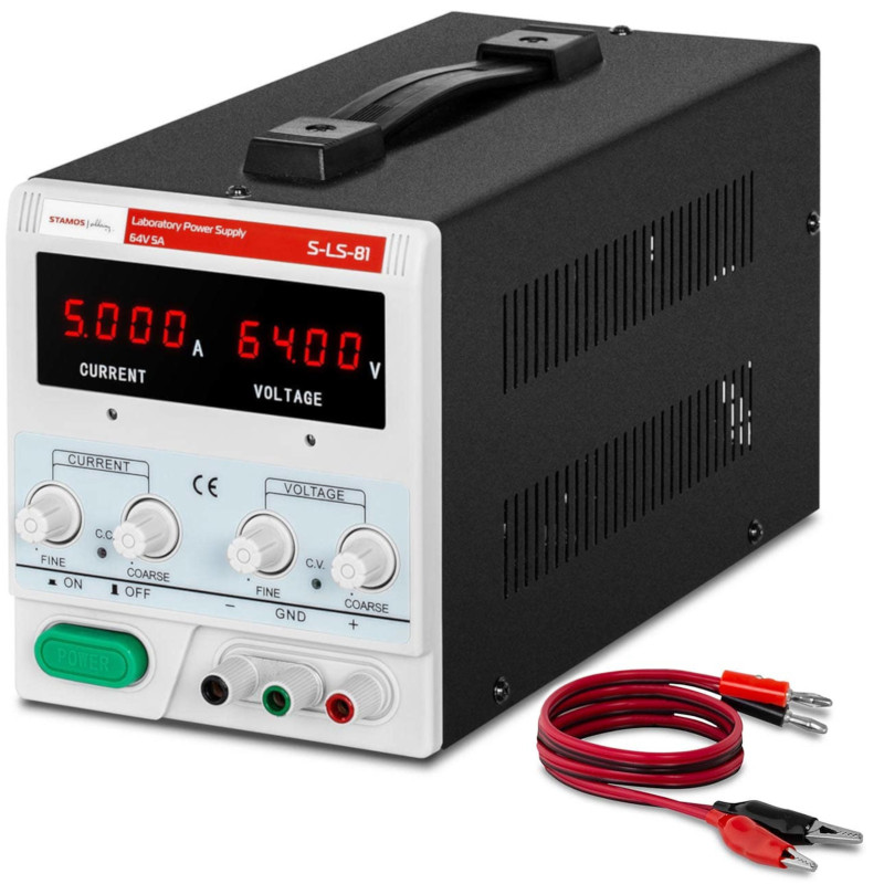 
Laboratorinio aptarnavimo maitinimas 0-64 V 0-5 A 320 W
