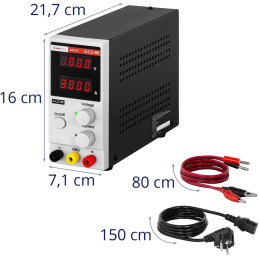 
Laboratorinio aptarnavimo maitinimas reguliuojamas 0-100 V 0-3 A 300 W
