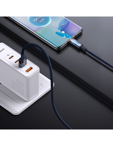 Explorer serijos laidas USB laidas USB-C 100W 1m mėlynas Explorer serijos laidas USB laidas USB-C 100W 1m mėlynas