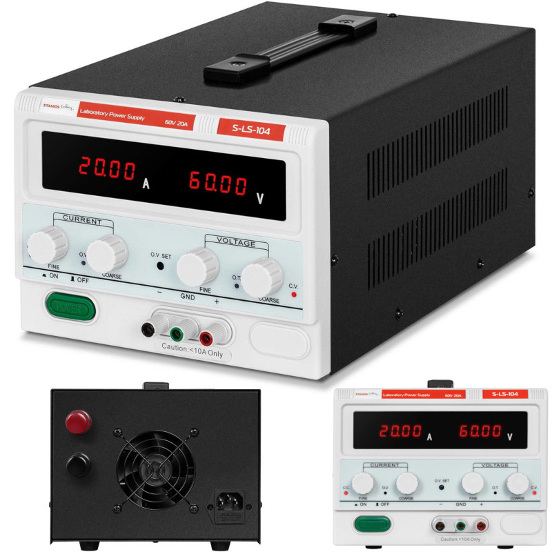 
Laboratorinio aptarnavimo maitinimas 0-60 V 0-20 A DC 1200 W
