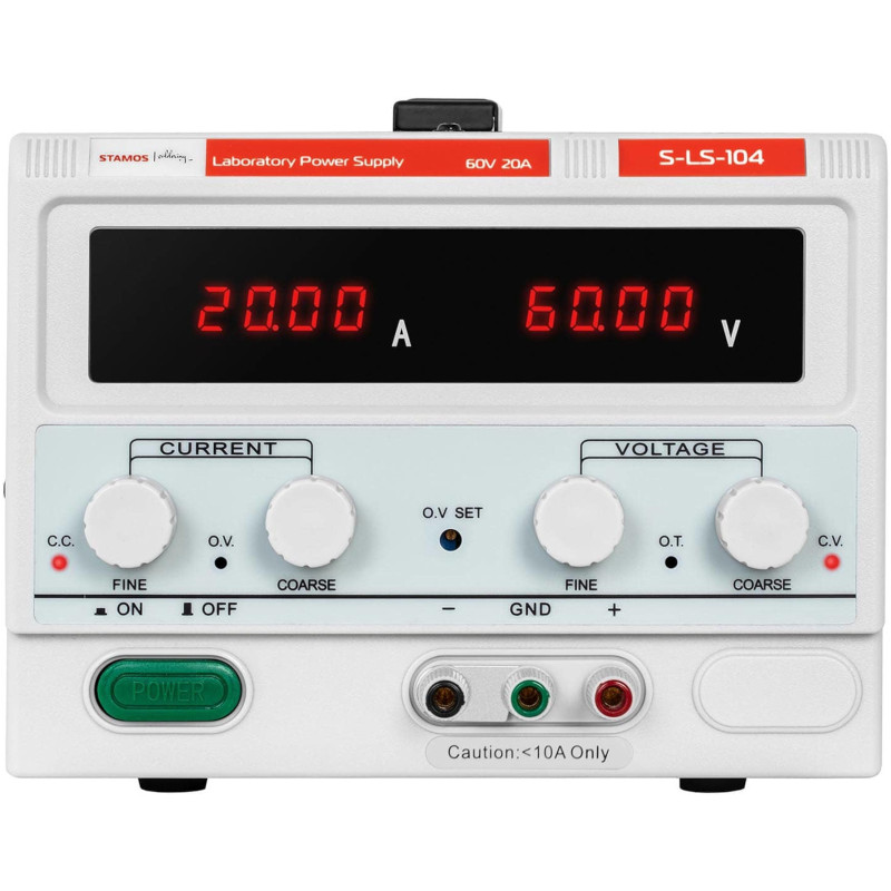 Laboratorinio aptarnavimo maitinimas 0-60 V 0-20 A DC 1200 W
