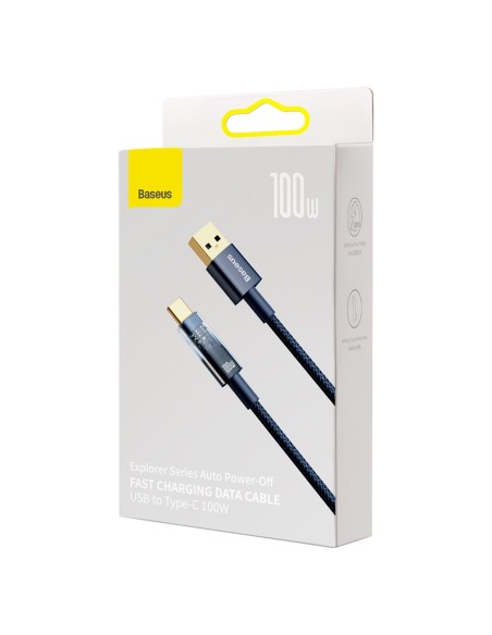 Explorer serijos laidas USB laidas USB-C 100W 1m mėlynas Explorer serijos laidas USB laidas USB-C 100W 1m mėlynas