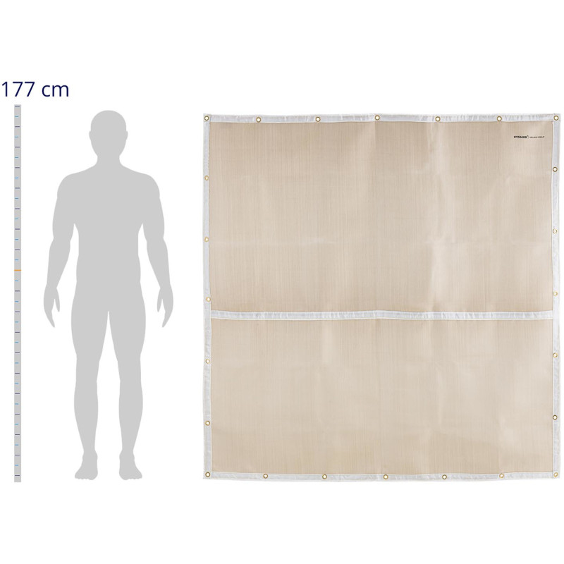 Suvirinimo antklodė stiklo pluošto apsauginė plėvelė 177 x 176 cm iki 500 C