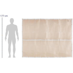 
Suvirinimo antklodė stiklo pluošto apsauginė plėvelė 235 x 165 cm iki 500 C
